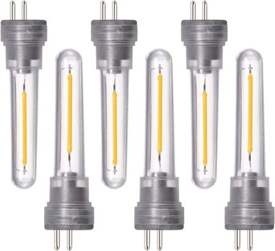 6er Pack S14 LED Leuchtmittel für Außen Lichterkette 2700K warmweiß