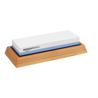 Amazon Basics Whetstone Kn*ife Sharp*ening Stone, Double-Sided 1000/6000 Grit
