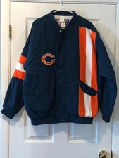 VINTAGE NFL CHICAGO BEARS 1980s LARGE APEX ONE JACKET NEW WITH TAG