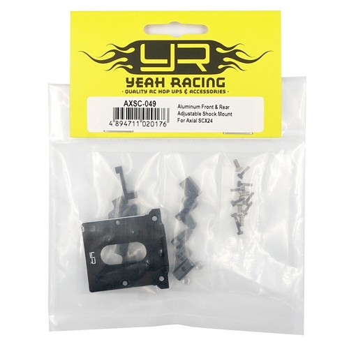 NEW Yeah Racing AXSC-049 Alum Fr & Rr Adjustable Shock Mount SCX24 FREE US SHIP - Picture 2 of 2