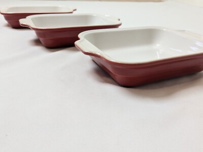(3x) Emile Henry Baking Dish Rectangle Small Casserole 9x6 Red 96.16 modele