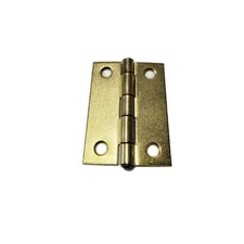 Simple Brass Plated steel Butt Hinge 2"x1-1/2" 