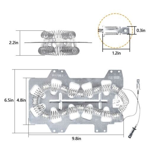 DC47-00019A Trockner Heizelement ersetzt 35001247 35001119 für Samsung 2er-Pack - Bild 2 von 7