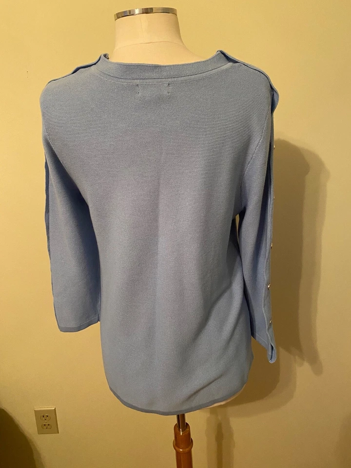 Top Joseph A Qu'est Ce Que C'est azul para mujer grande mezcla de algodón para dama Foto 2 de 4