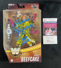 Brutus Beefcake Signed WWE Legends Elite Action Figure Series 10 JSA COA