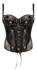 1385 Ulla Lingerie Victoria Underwired Balcony Corset 75 Cup I Plum