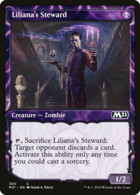 Showcase LILIANA'S STEWARD x4 mtg NM-M M21 Magic Core Set 2021 4 Common