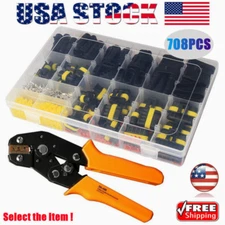 708Pcs 1-6 Pin Car Automotive Waterproof Electrical Wire Connectors Plug Kit Set