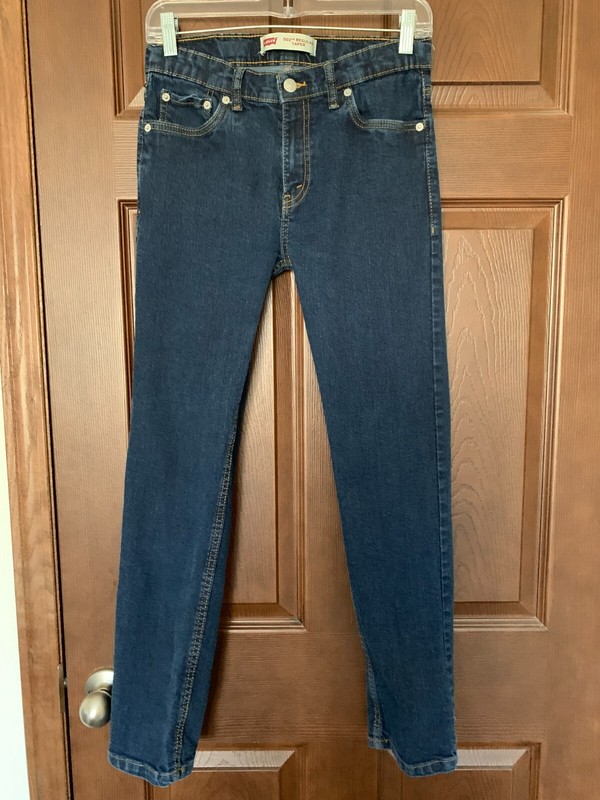 Levi's 502 Regular Taper Blue Denim Jeans Girl's Size 16 Reg