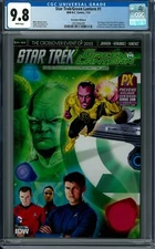 STAR TREK/GREEN LANTERN #1 CGC 9.8 (7/15) IDW/DC Edition "A" white pages