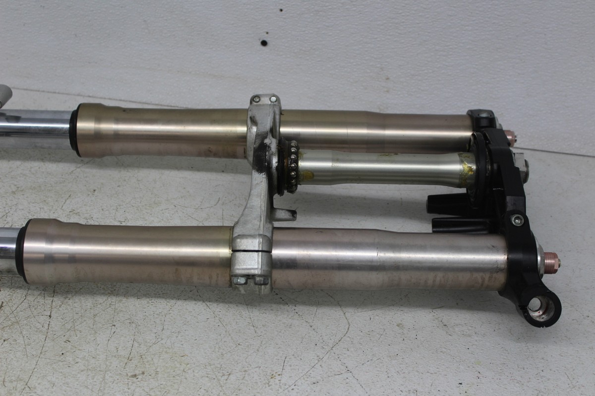 02-05 KAWASAKI NINJA ZX12R FRONT END FORKS TRIPLE TREE CLAMP