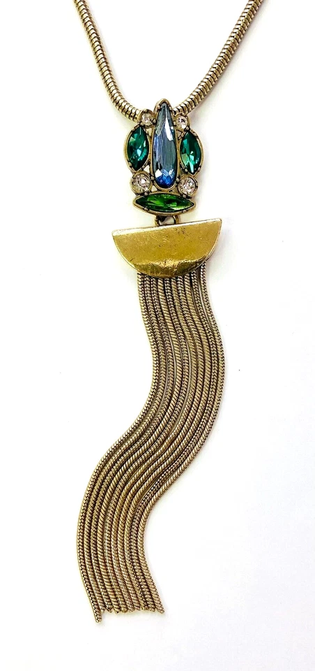 Collar HSN Nicole Romano Colgante Multi Piedra 30" Foto 4 de 4