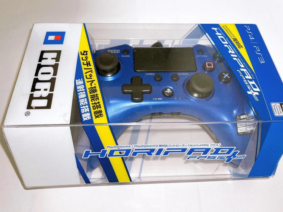 Hori Pad FPS Plus 适用于 PS4 PS3 Turbo Rapid Fire 有线控制器手柄蓝色 Ver — 第 3/4 张图片