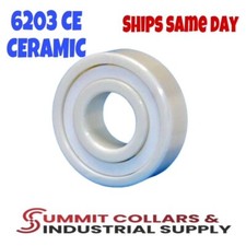 6203 Ceramic Bearing ZrO2 Ball Bearing 17x40x12mm Zirconia Oxide (1pk)