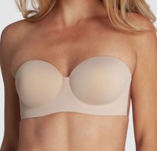  44 Fashion Forms Women's Beige Voluptuous Full-Coverage Strapless Bra Size H