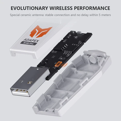 BIGBIG WON R100 Pro Wireless USB Adapter For Switch PS4 PS5 XBOX One S Gamepad - Bild 4 von 12