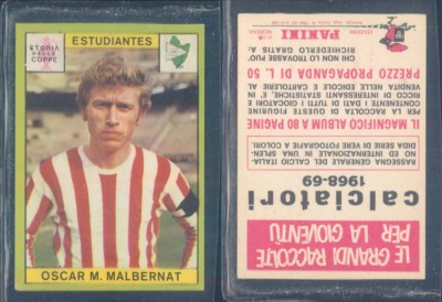 R @ Ra Figur Fußballer Panini 1968/69-COPPE ,Malbernat-Nuova,Perfect,Super