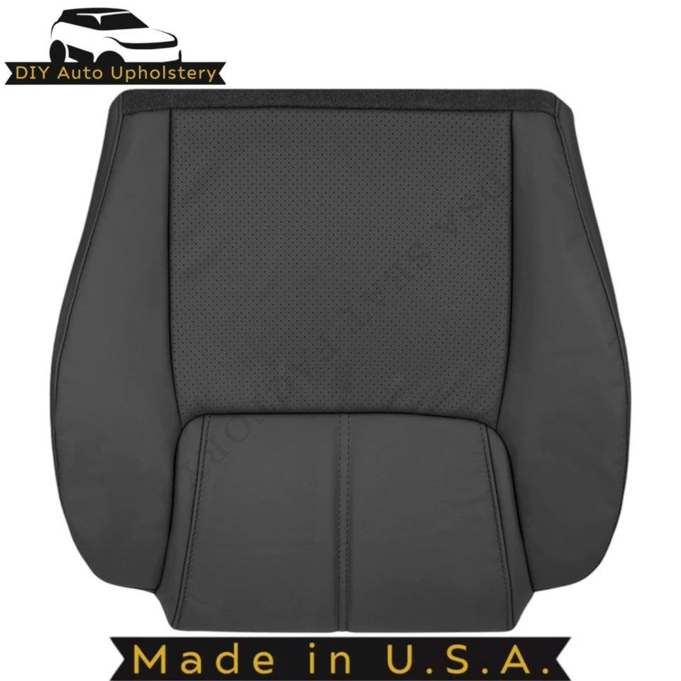 Fundas de asiento delanteras de cuero genuino gris pizarra oscuro para Jeep Commander 2006-2010 Foto 2 de 4