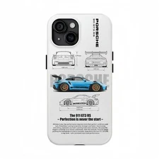 Car Phone case for iPhone 13/14 Plus/ 14 ProMax Shockproof BMW/Mustang/Porsche