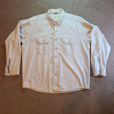 Vintage Five Brother XL Chamois Flannel Shirt Mens Oatmeal Beige