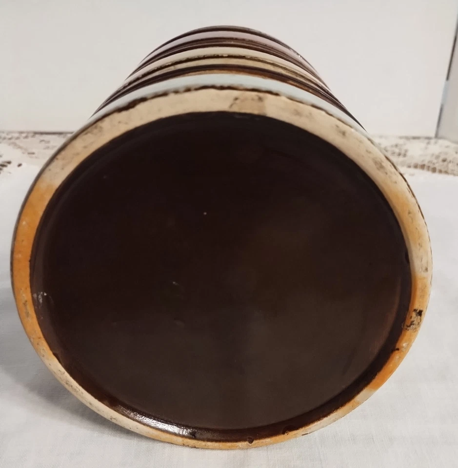 Grande Crock de Cerâmica Multicolorido Uso como Suporte de Utensílio, Vaso de Plantas, Vaso Floral - Imagem 4 de 4