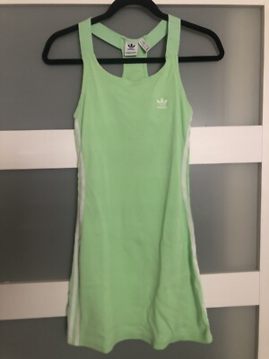 Adidas Originals Racer Dress Glory Mint, Women's Casual, Xs, Green, Cotton Blend Adidas Originals Racer Dress Glory Mint, Women's Casual, Xs, Green, Cotton Blend