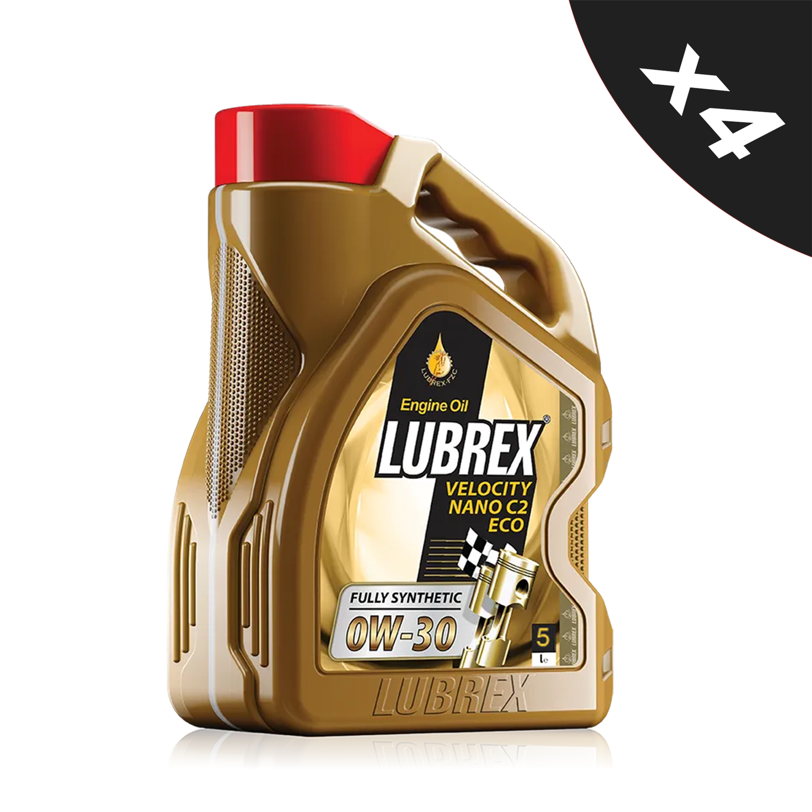Lubrex 0W-30  Fully Synthetic Engine Oil ACEA C2 API SN/CF RN0700 4x5L
