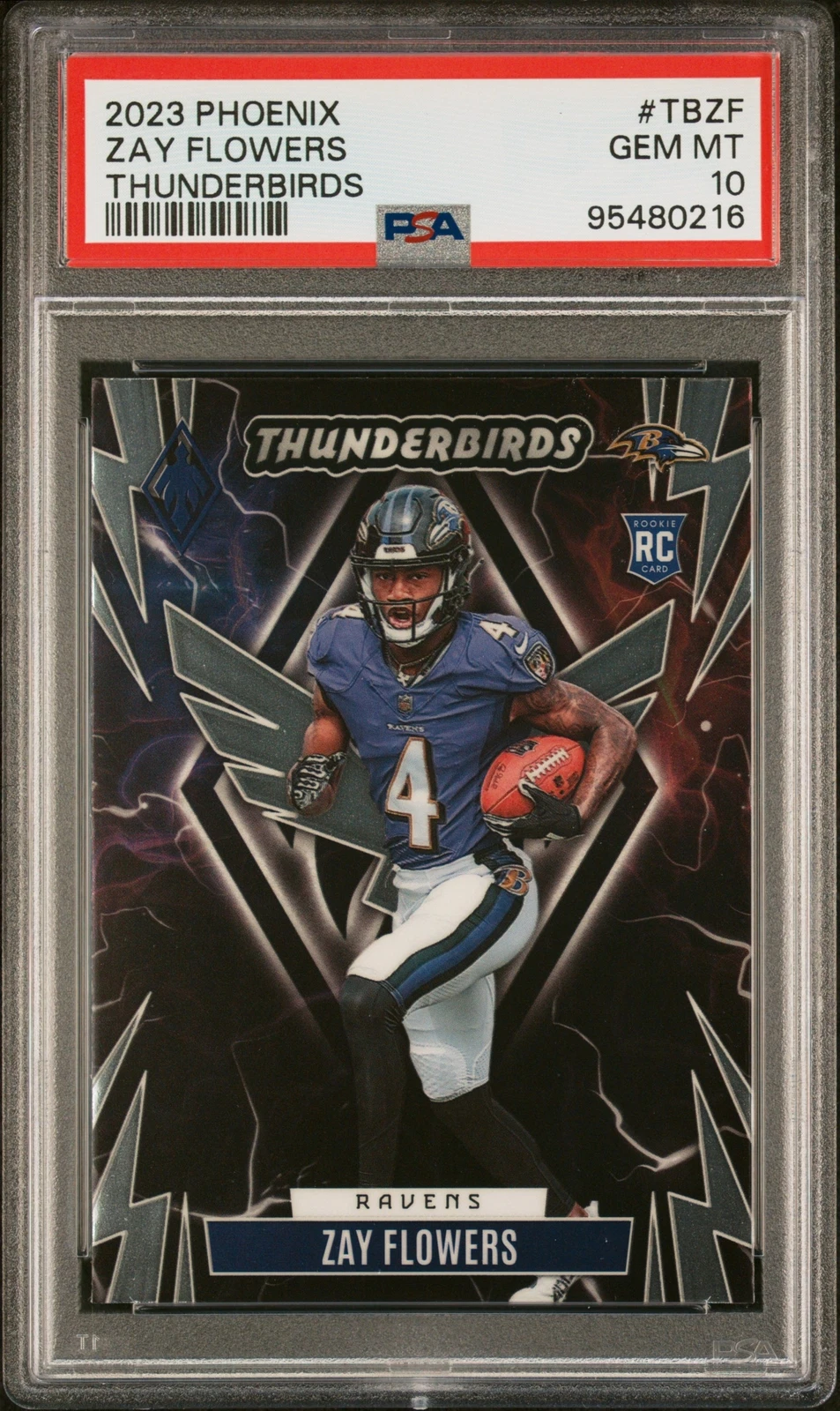 Zay Flowers Panini Phoenix Thunderbirds #TBZF Base