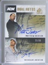 2025 SP Game Used AEW Dual Auto 21/35 Nicholas Jackson Matthew Jackson