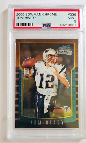 2000 Bowman Chrome Tom Brady #236 Rookie Base Set PSA 9 New England Patriots