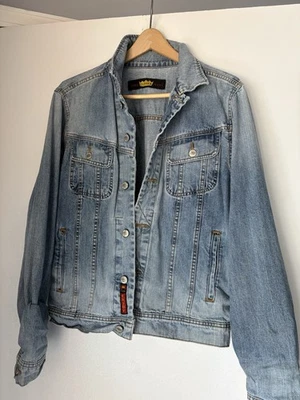 Rare Vintage 90s Todd Oldham Jeans Jacket Men’s Med Blue Denim Button Up - Image 1 of 4