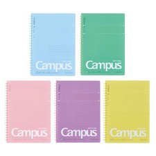KOKUYO Campus Soft Ring Notebook Dot B Ruled 50 Sheets A5 Set of 5