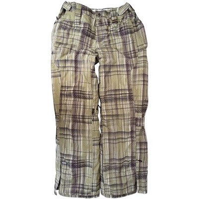Oakley Thinsulate Insulated Snow Pants Mens Medium Plaid Ski Snowboard