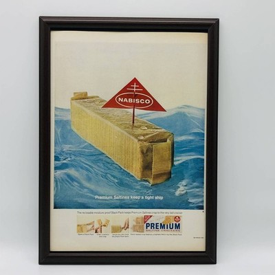 Nabisco Werbung 60er Jahre gerahmt gerahmt LIFE MagazinABISCO PREMIUM E5