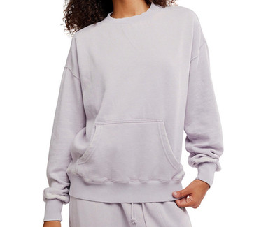 NWT Free People Intimately Sweater Slow it Down Oversize Sweatshirt Lilac Large