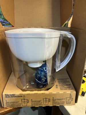 Brita Everyday Water Pitcher 10-Cup Capacity with One Filter White