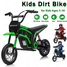 Kids Dirt Bike Electric Motorcycle, 2-Speed Modes Motorcycle for Kids Ages 8-10