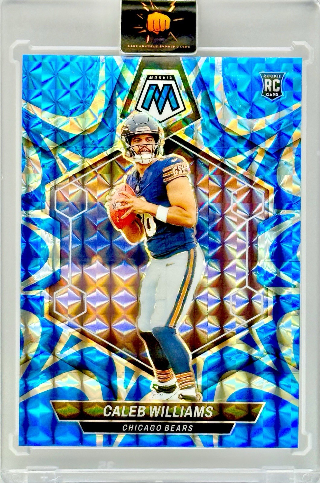 Caleb Williams RARE SSP ROOKIE BLUE PRIZM REFRACTOR INVESTMENT CARD ...