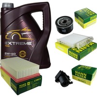 Mann Inspektionspaket 5L Mannol Extreme 5W-40 FüR Renault Modus/Grand 1.5 Dci