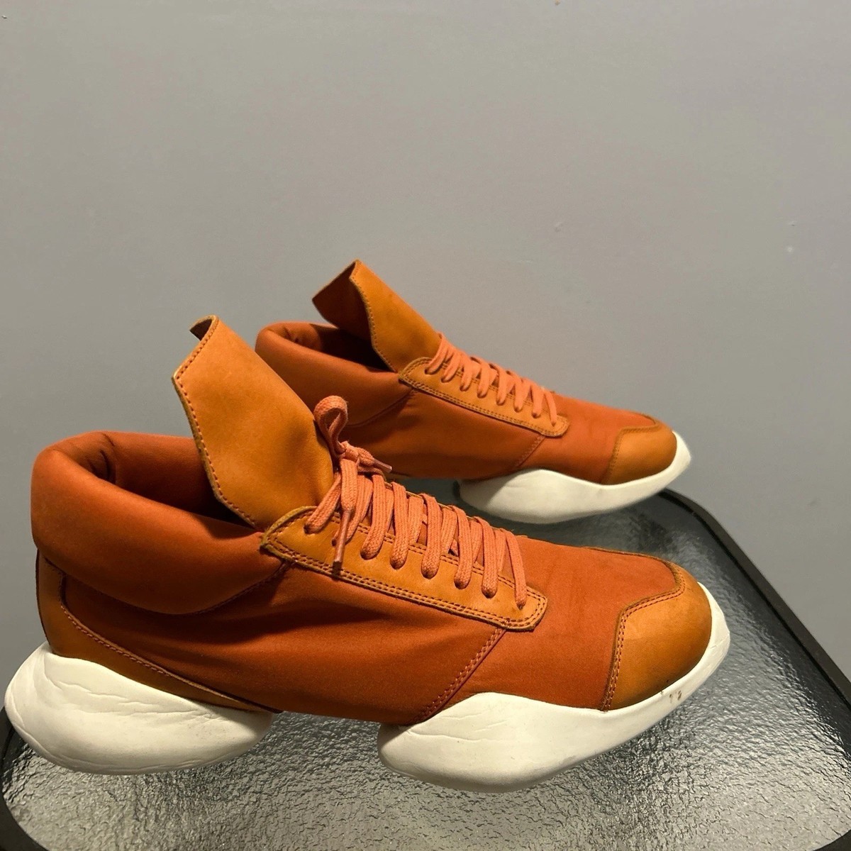 Adidas x Rick Owens Runner Fox Orange Size 9.5 Men's AQ2824 | eBay