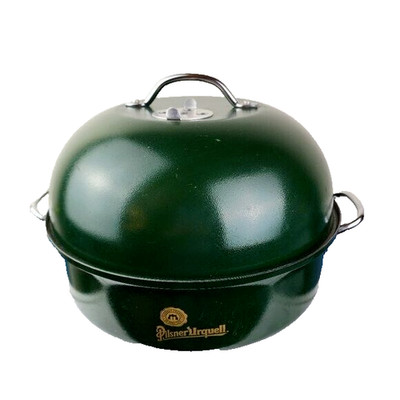 Pilsner Urquell Czech Beer Portable BBQ Grill with Cooking Pan