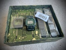 Image of Casio G-Shock CIRCUIT CAMO DWE-5600 Green Gold Square DWE-5600CC-3ER set.