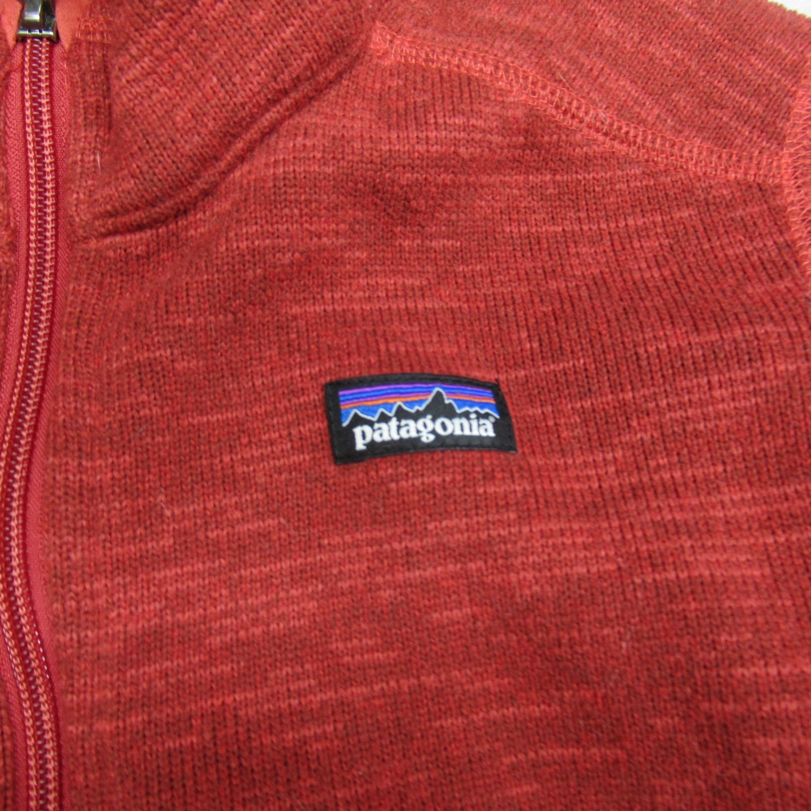 Patagonia Better Sweater Jacket Boys XL 14 Red Knit Fleece Full Zip Outdoor Hike thumbnail 8