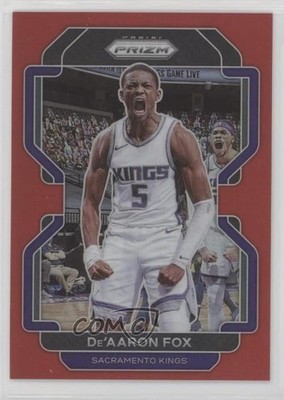 2021-22 Panini Prizm Red Prizm 137/299 De'Aaron Fox #148 01wt