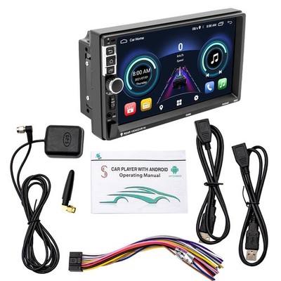 S-8802C 2-Din Car Radio 7'' inch Bluetooth WIFI Steering Wheel Android 10.1