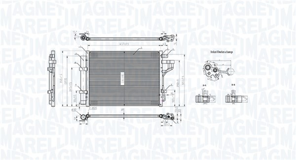 Magneti Marelli Kondensator Klimaanlage 350203802000 FüR Hyundai I10 2 BA IA LPG-image