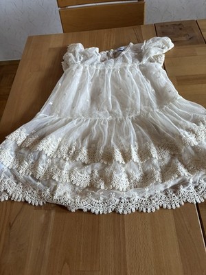 Wunderschönes Mayoral Beige Mayoral Minikleid Tulle Dress Gr.110 - Neuwertig