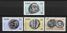 Cyprus 1972 Ancient Coins Lightly used set S.G. 393-396