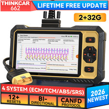 Thinkscan 662 Obd2 Scanner Abs Srs Ecm Tcm 4system Diagnostic Tool Bidirectional