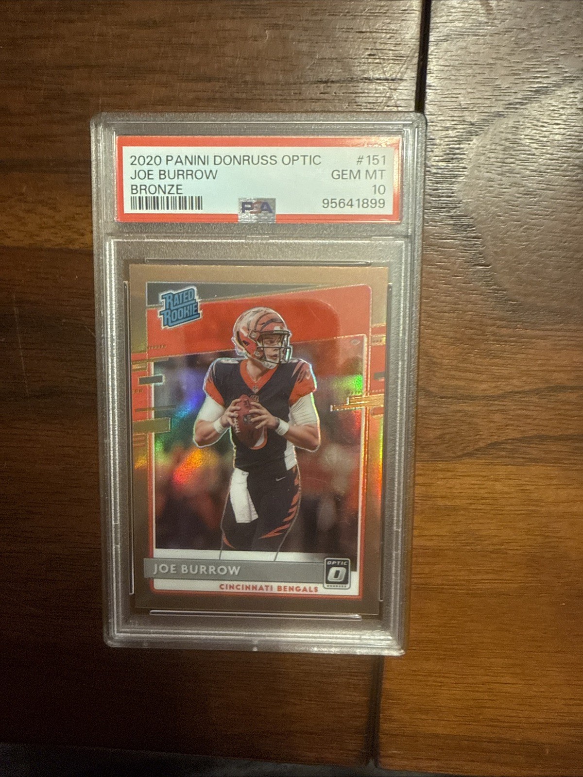 2020 PANINI DONRUSS OPTIC BRONZE #151 JOE BURROW ROOKIE RC PSA 10
